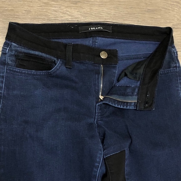 J Brand Mid Rise Patch Work Denim Jeans Size 25 - Picture 4 of 8